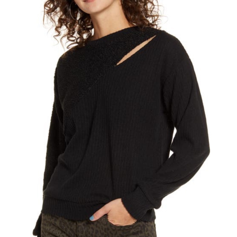 Mixed Media Sweatshirt Size M
